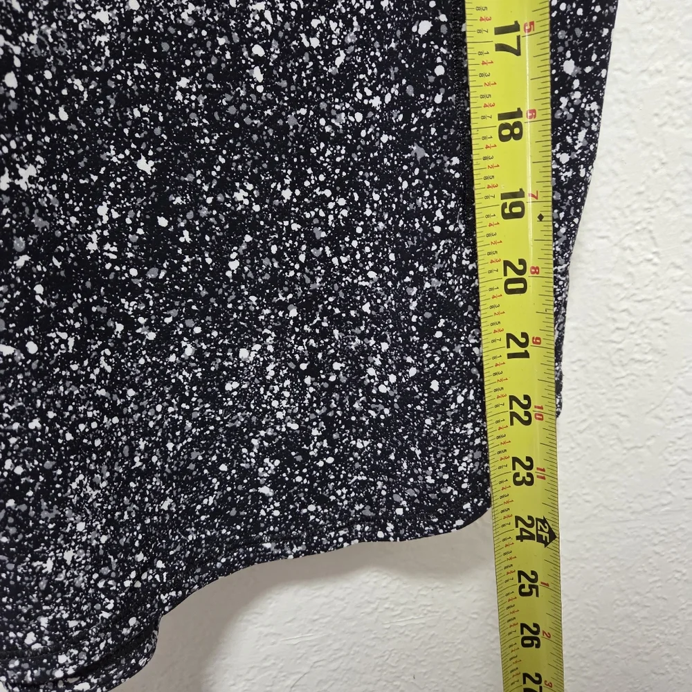 Lululemon Sculpt Tank Top Splatter White Black Mesh Athletic Workout Size 4 - Picture 14 of 14